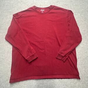 Duluth Trading Longtail T Relaxed Fit Long‎ Sleeve T-Shirt Red XL Cotton